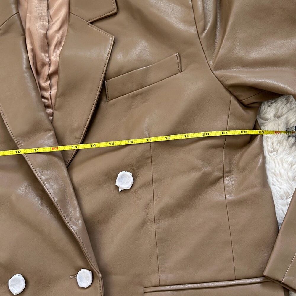 Pistola Roman Oversized Double Breasted Blazer in Taupe Size M - Picture 5 of 7